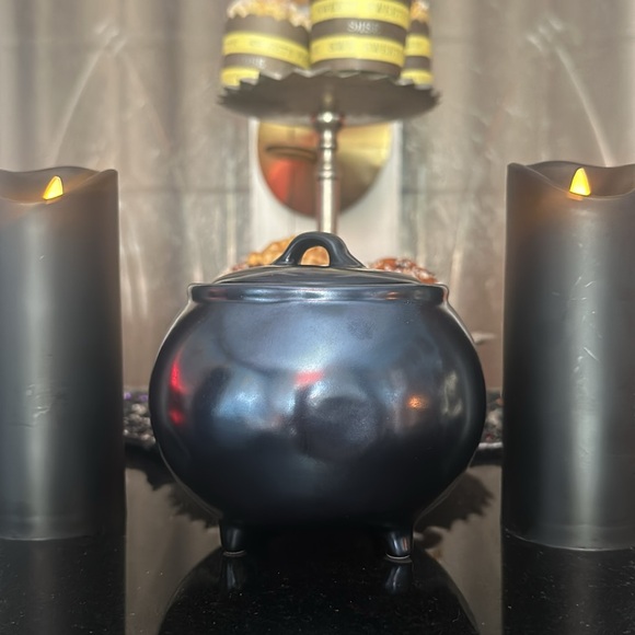 NEW Rae Dunn TOXIC Cauldron ceramic Halloween witch decor - Picture 3 of 6